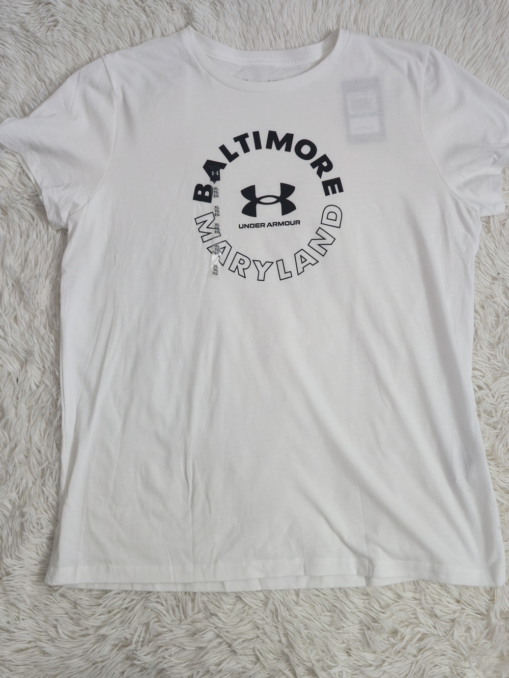 Under Armour NWT White Baltimore Maryland Logo Short Sleeve‎ Tee - Picture 10 of 10
